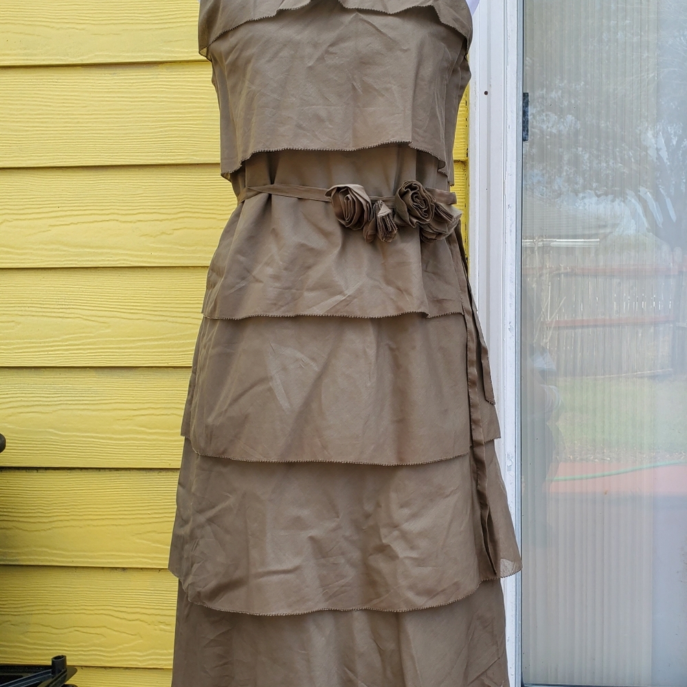 TALBOTS  midi dress  sleeveless.